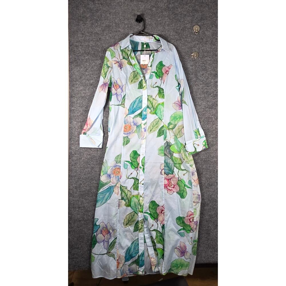 Ala von Auersperg Kathe Dress 18 Grandiflora Floral Cotton Maxi NWT - Picture 10 of 10